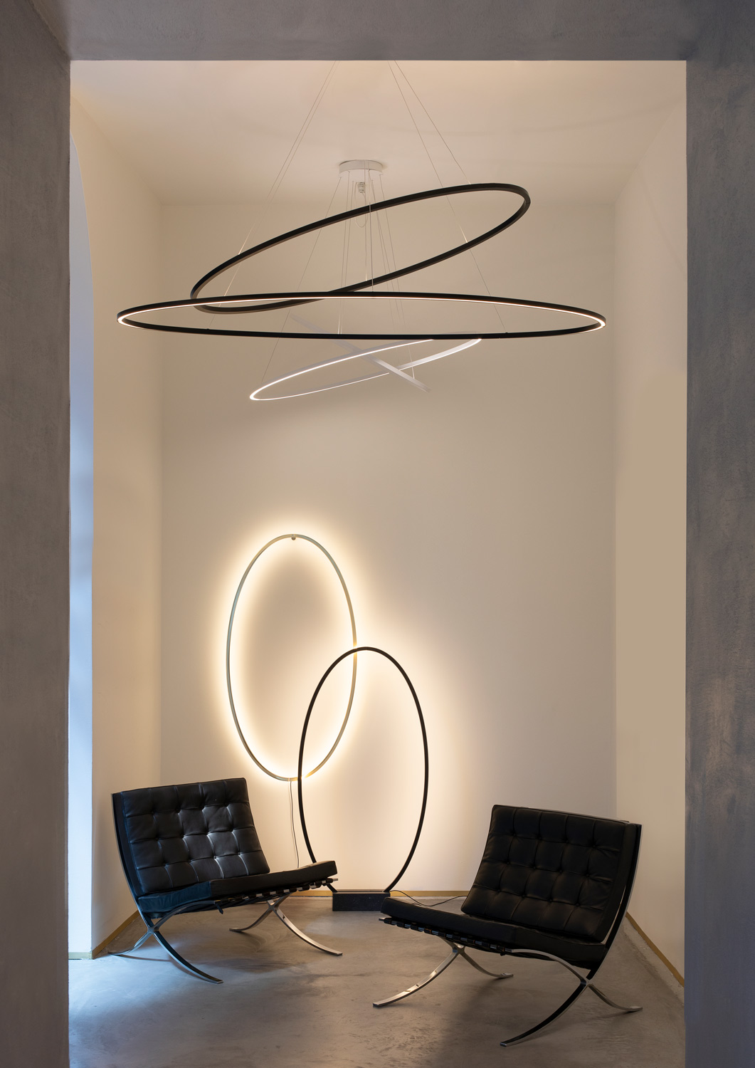 Ellisse Double Pendant Lamp by Nemo Lamps